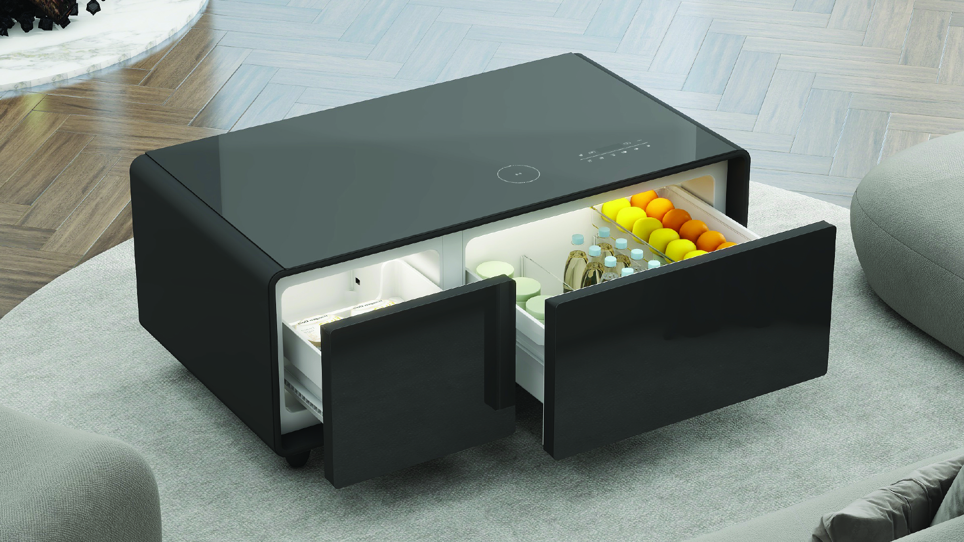 FRG10-PARTY TIME-SMART COFFEE TABLE-BLACK