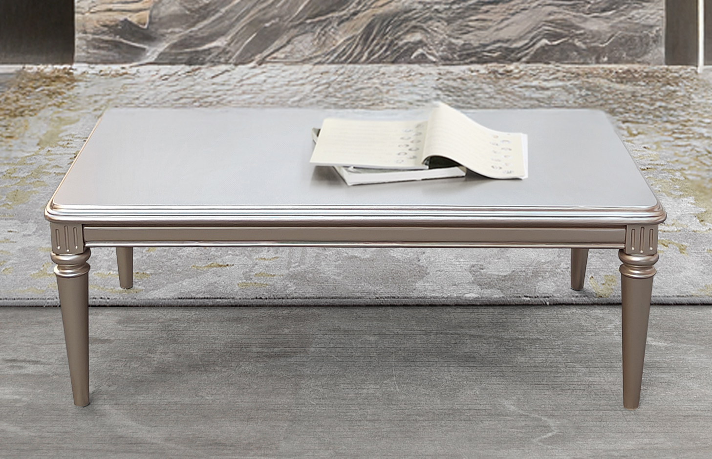 L8525-CAROLINE-COFFEE TABLE-LIGHT GREY
