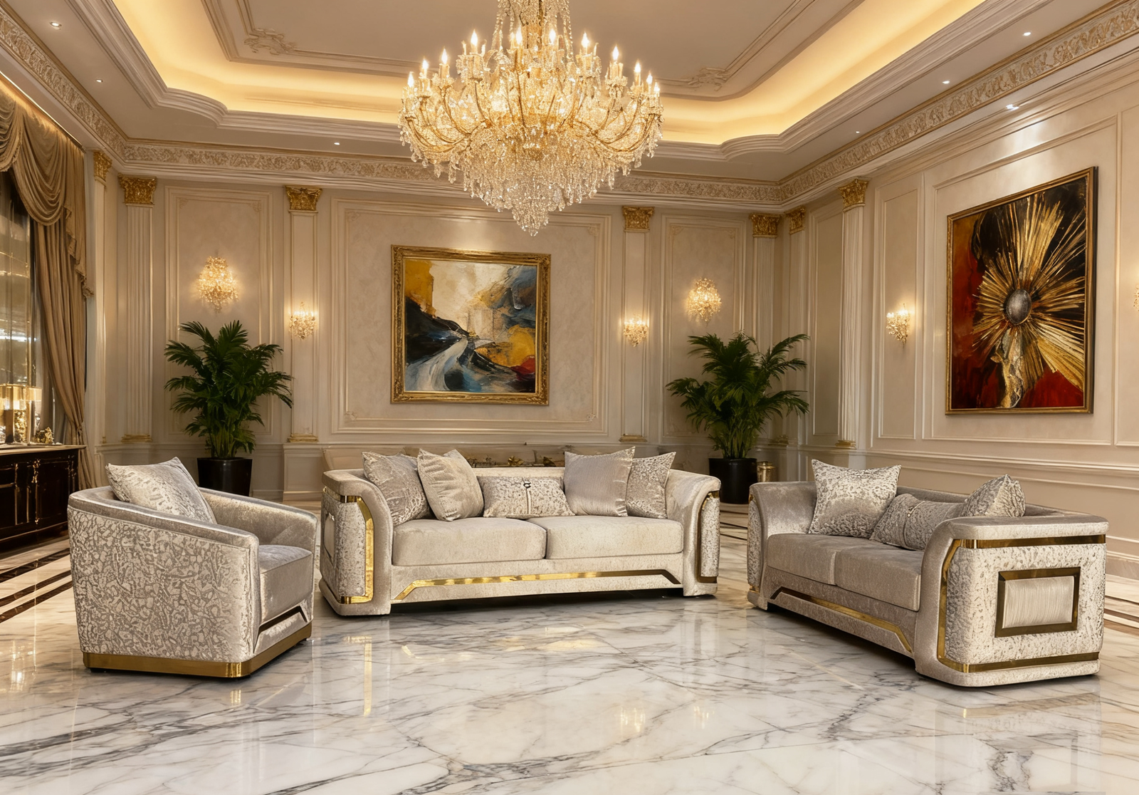 407 – STATIONARY SOFA SET