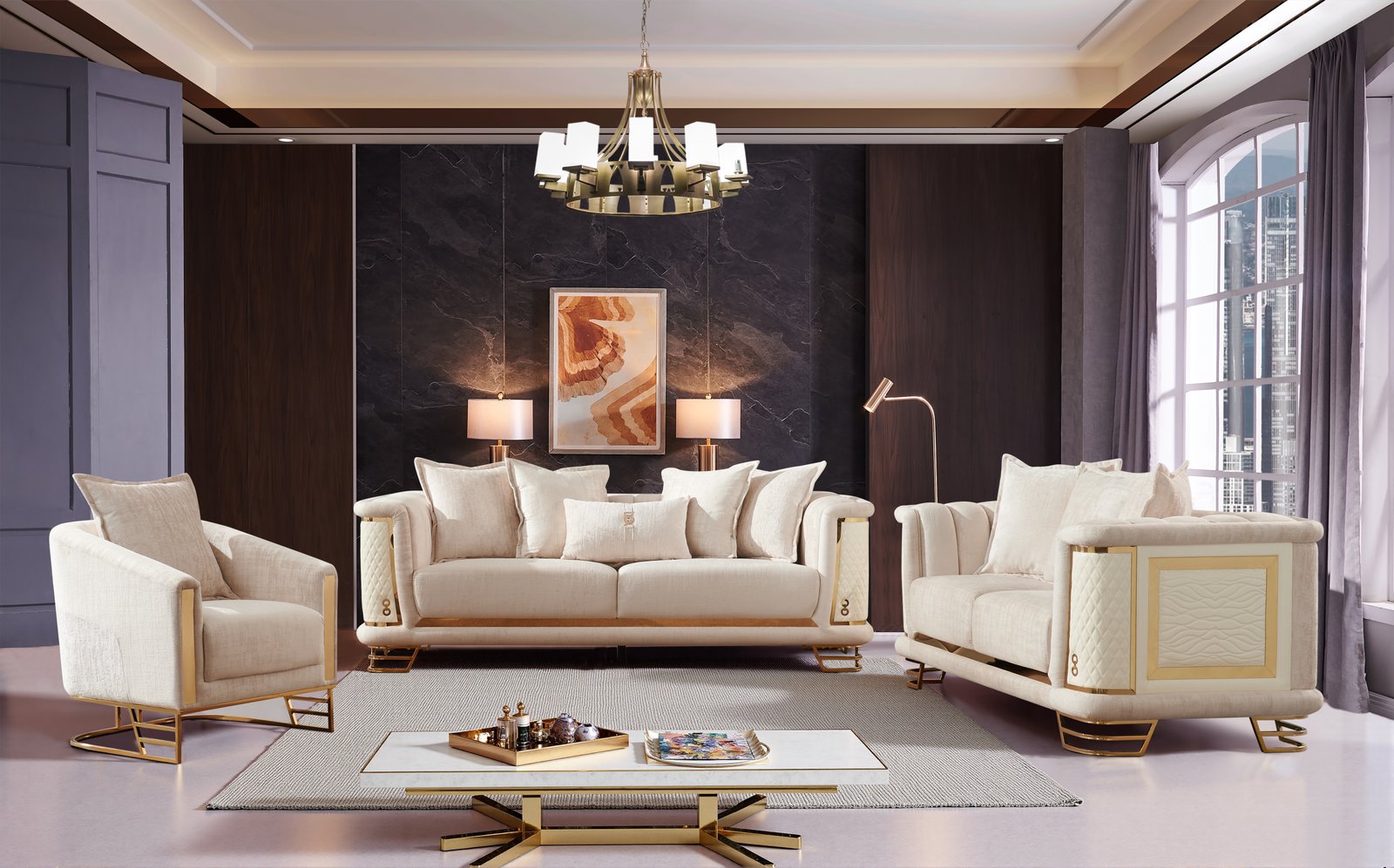 427 – STATIONARY SOFA SET